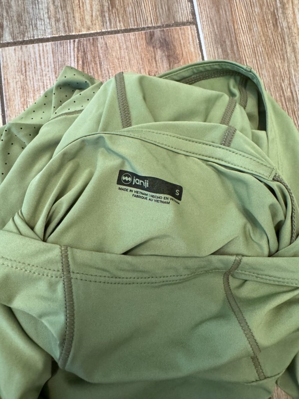 Janji Sunchaser 50 Hooded Long Sleeve - Green - Men's Small - Picture 3 of 4